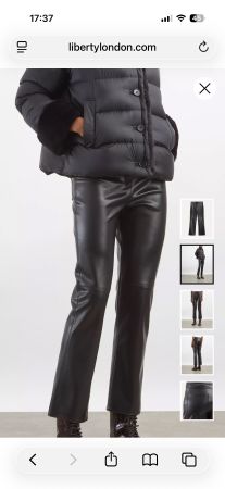 S`MAX MARA COATED TRAUSERS Cropped, Ankle -length silhouette